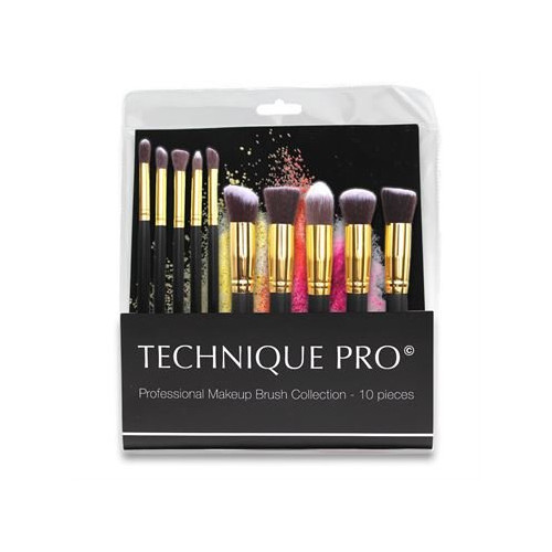 Technique PRO® 10 stk. Makeupbørster - Gold Edition