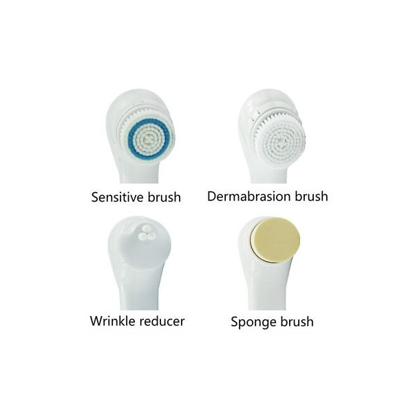 Super Cleanse Electric Facial Brush - Hvid