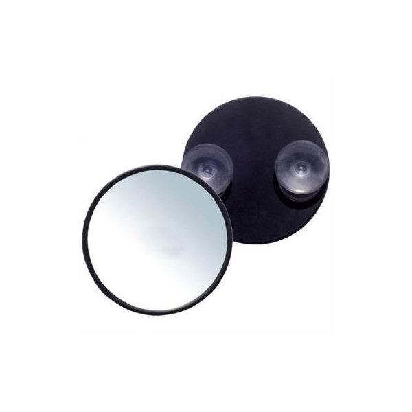 UNIQ Mini Spejl 10X forstørrelse + sugekop - Sort