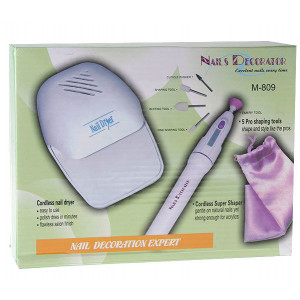 Nails Decorator® Komplet Kit - Negletørrer + Elektrisk neglefil