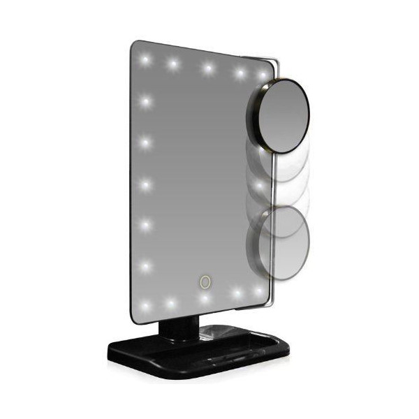 UNIQ® Hollywood Spejl Med LED Lys + Lille Spejl Med 10 x