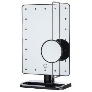 UNIQ® Hollywood Spejl Med LED Lys + Lille Spejl Med 10 x