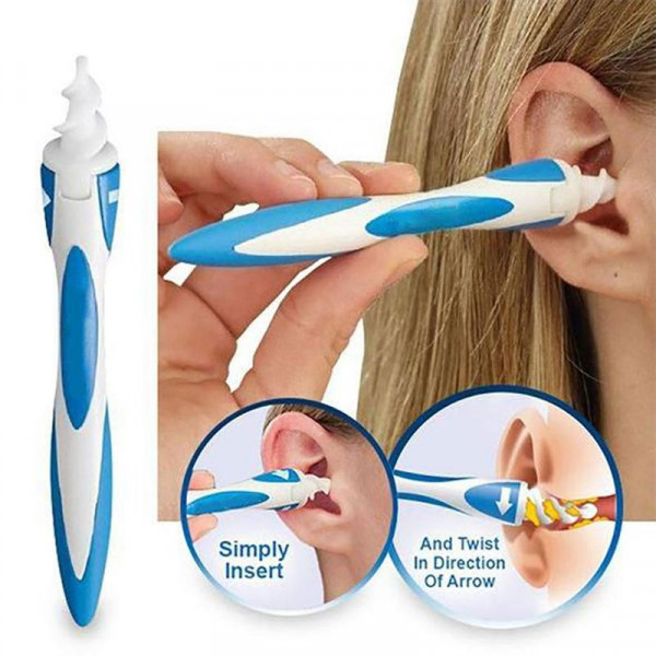 Smart Swab Spiral Ørerenser + 16 ekstra silikonespidser