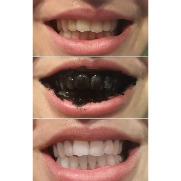 100% Organic Teeth Whitening - Tandpasta med aktivt kul (30 g)