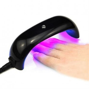 Negletørrer mini UV LED Lampe i sort