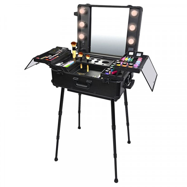 Pro Studio2Go - Makeup bord med Hollywood LED spejl og