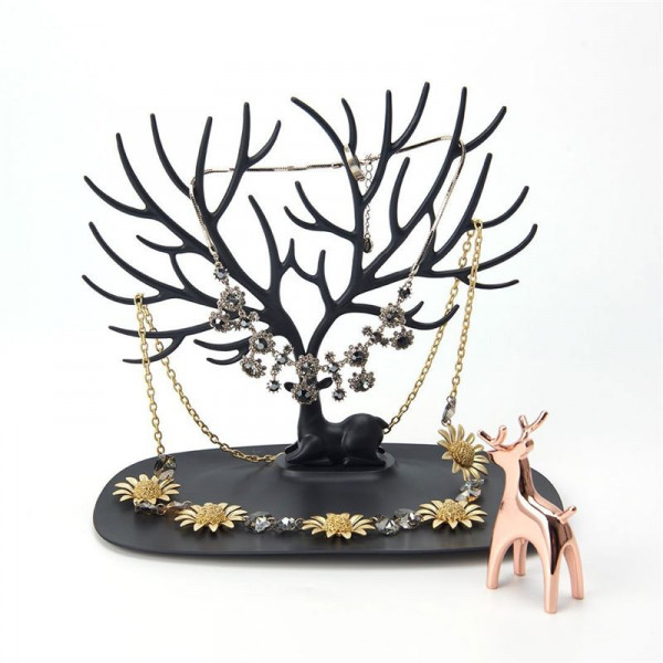 Oh my Deer smykketræ med hjort - sort