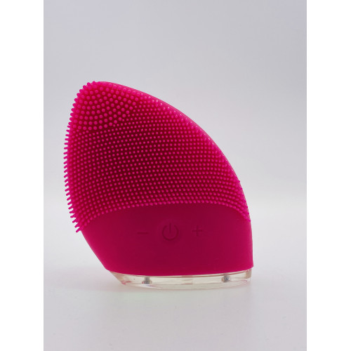 Mini Silicone Facial Cleansing Brush Ansigtsbørste - Rosa/Rød
