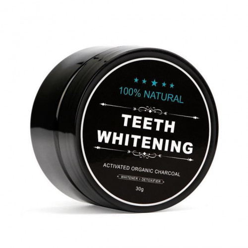 Teeth Whitening 100% Organic - Sort Tandpasta Med Aktivt Kul